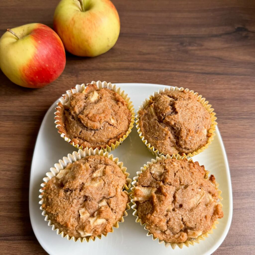 saftige Apfel-Zimt muffins